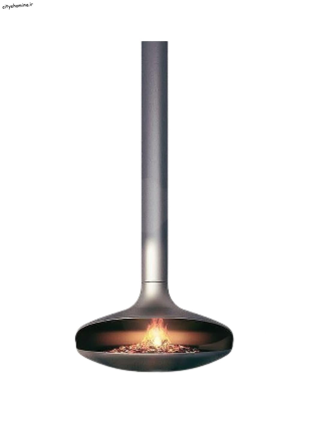 شومینه آویز معلق شومینه معلق عدسی