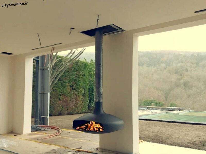 شومینه آویز معلق شومینه آویز سقفی