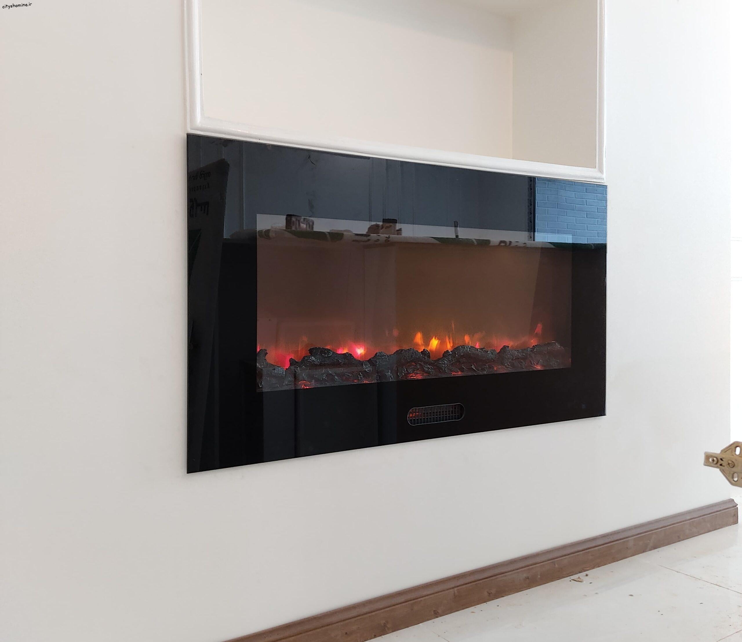 شومینه برقی ریموت دار شومینه برقی دیواری