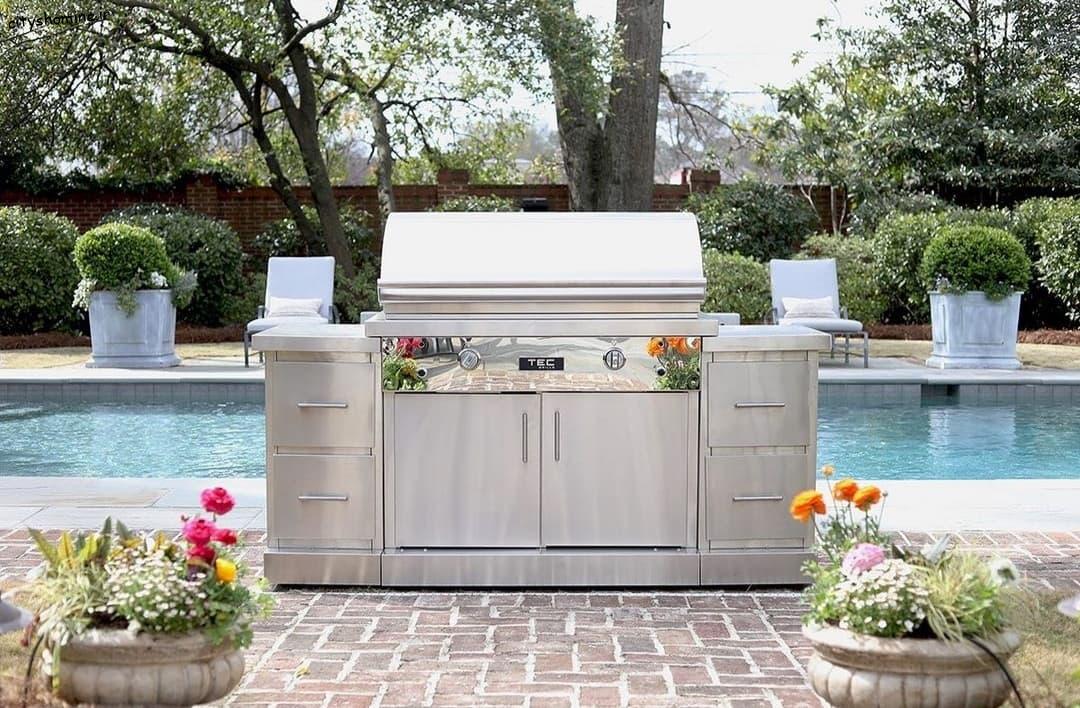 باربیکیو استیل کابینت دار