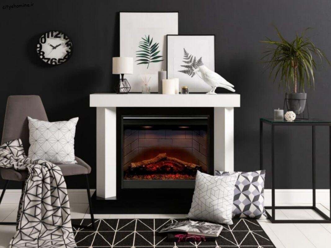 شومینه برقی کلاسیک