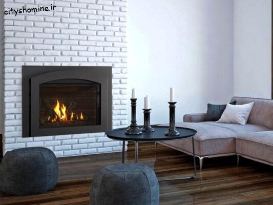 شومینه گازسوز هلالی