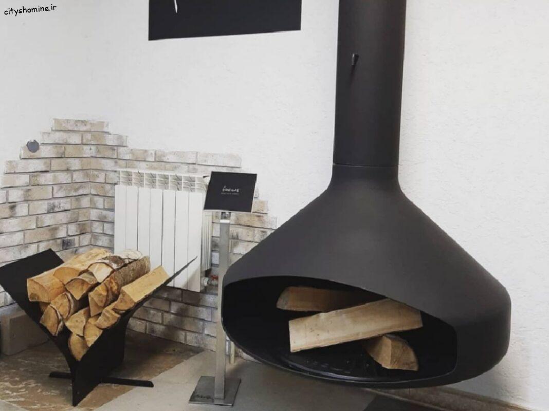 نمونه کار های شومینه معلق شومینه معلق هیزم سوز