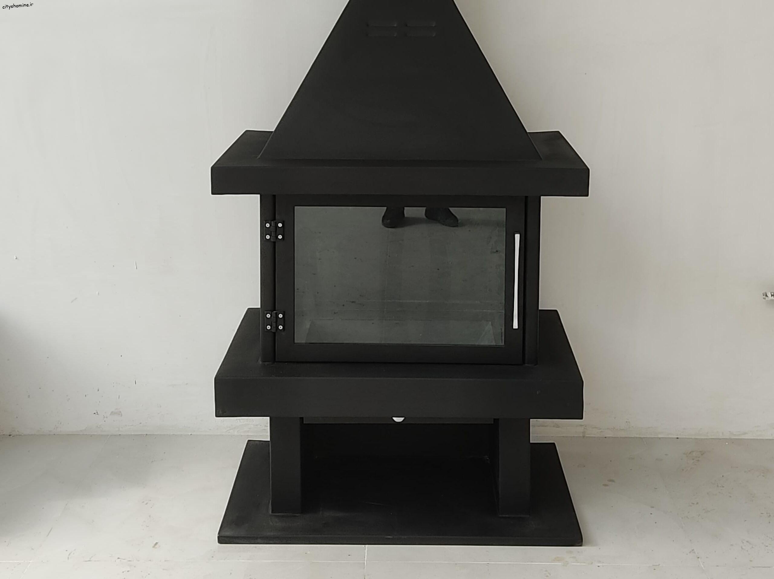 شومینه معلق سه طرفه