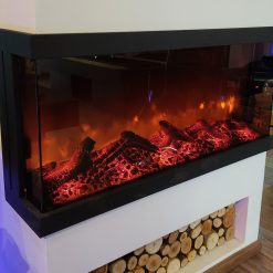 شومینه برقی سه طرفه