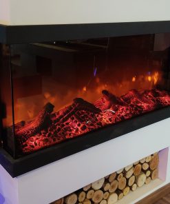 شومینه برقی سه طرفه