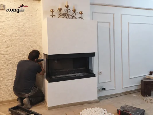 شومینه گازی سه طرفه