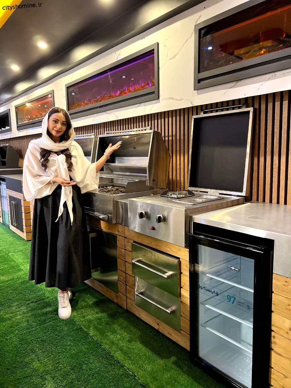 خرید شومینه باربیکیو استیل (باربیکیو آیلند) باربیکیو استیل ایلند