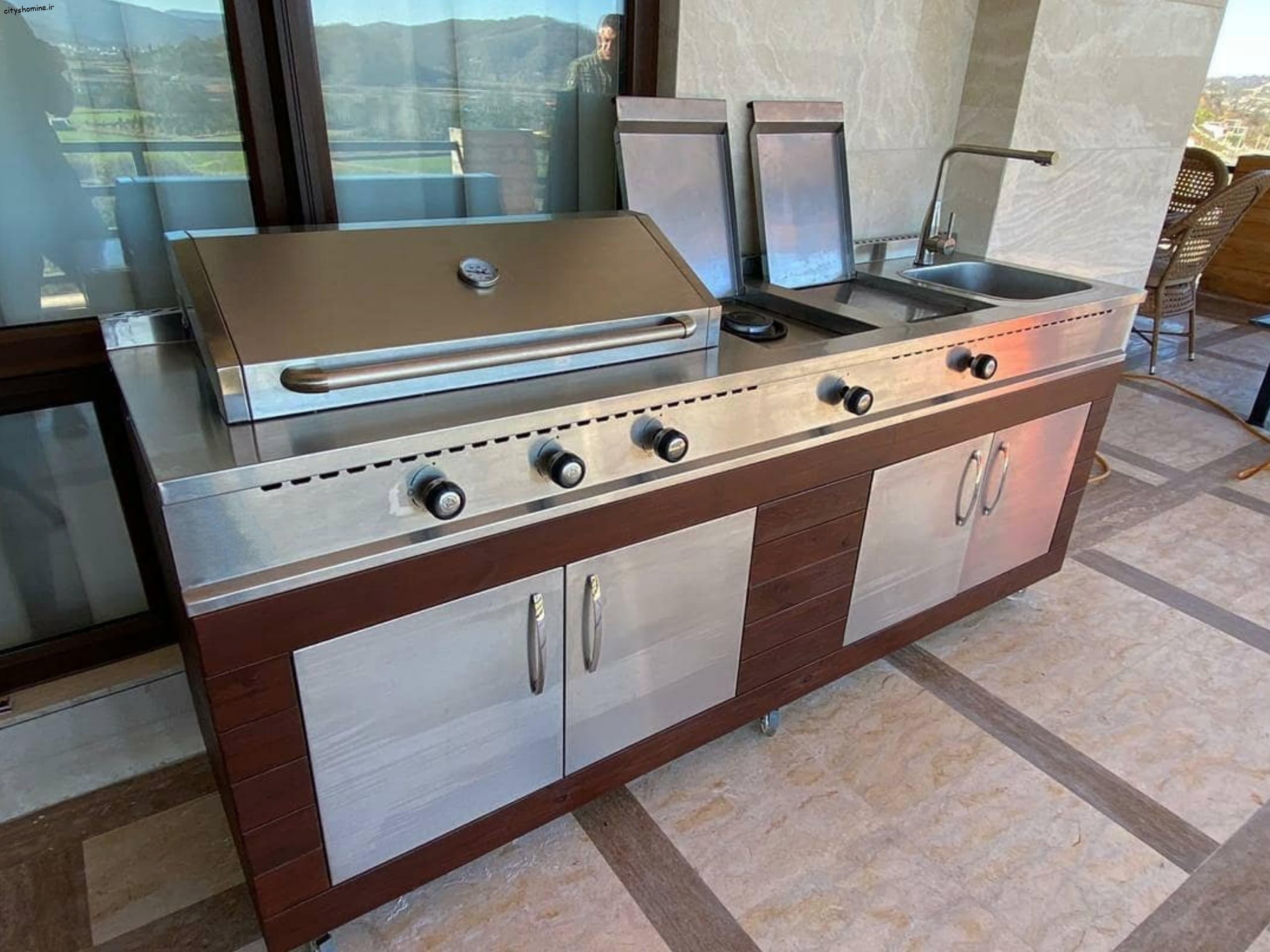 خرید شومینه باربیکیو استیل (باربیکیو آیلند) خرید مستقیم باربیکیو استیل از تولید کننده