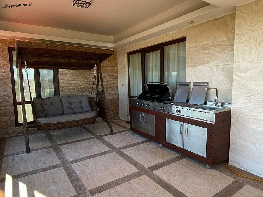 خرید شومینه باربیکیو استیل (باربیکیو آیلند) عکس باربیکیو استیل خرید مستقیم از تولیدی