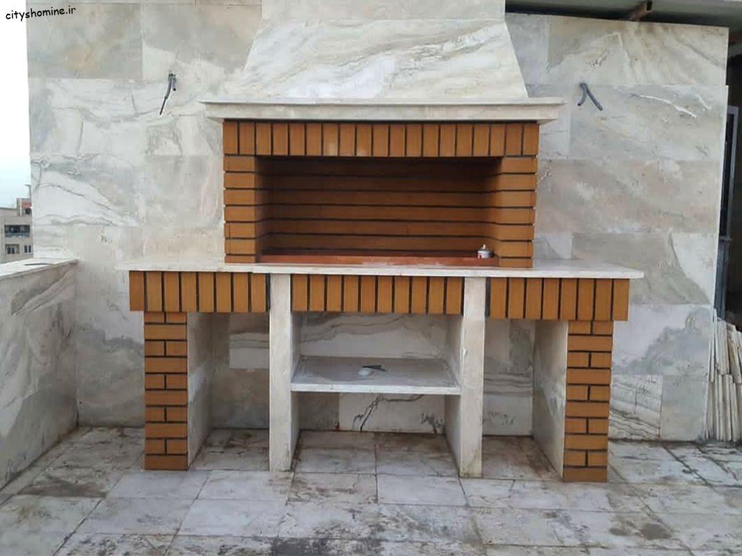 باربیکیو آجری فضای باز