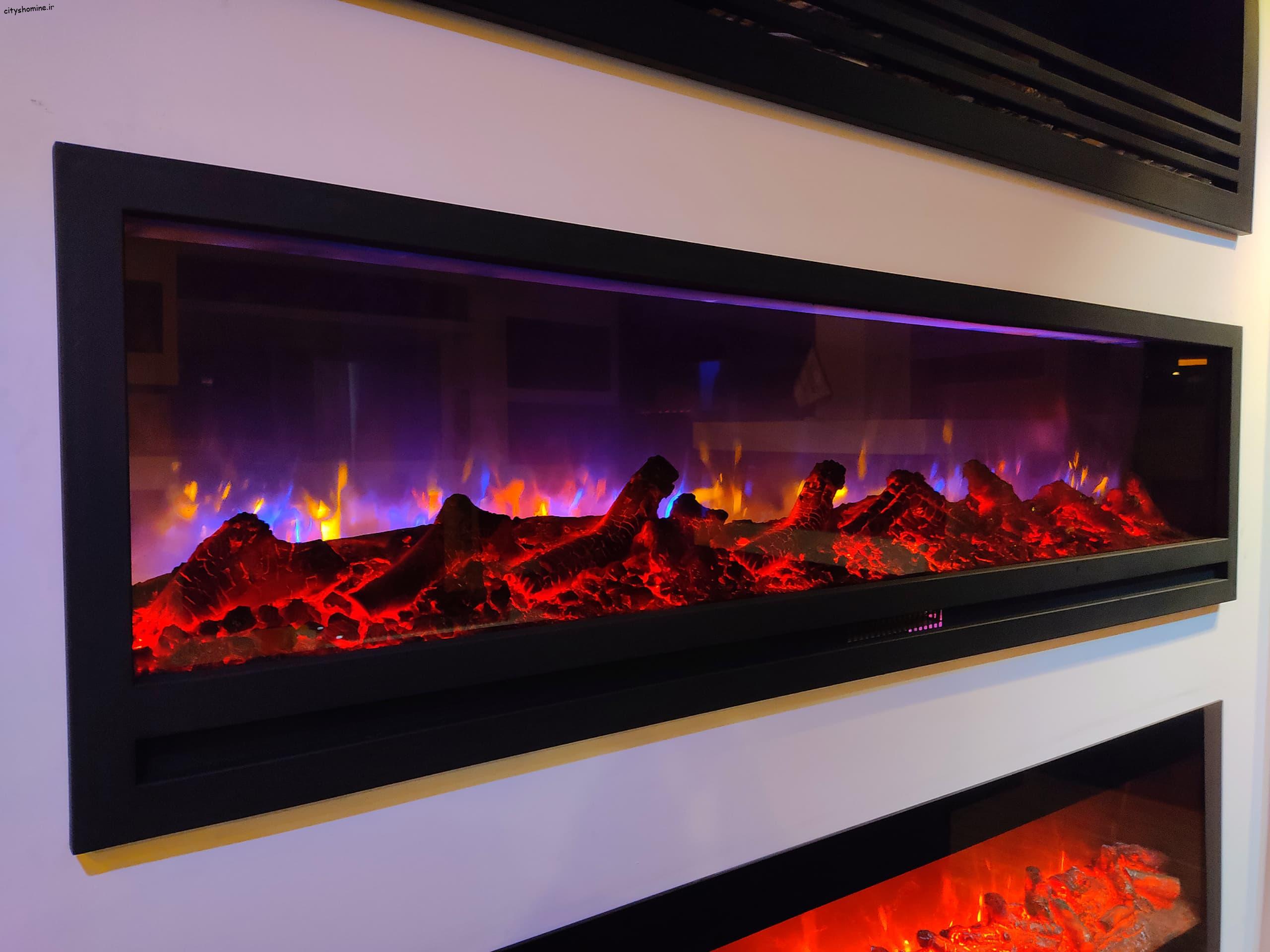 شومینه برقی دیواری سه بِعدی فلت شومینه برقی دیواری سه بِعدی فلت - تصویر 2