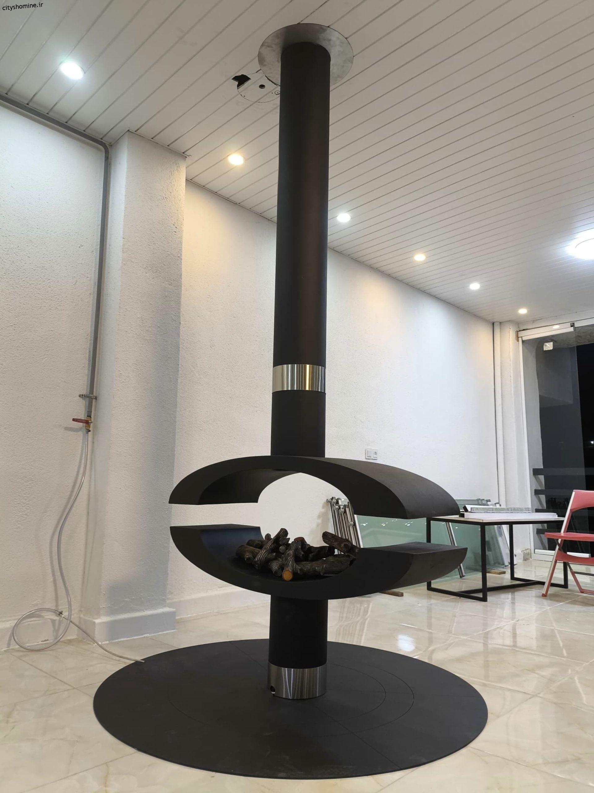 شومینه معلق نیم دایره ای شومینه معلق نیم دایره ای