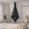 شومینه معلق طرح مثلثی